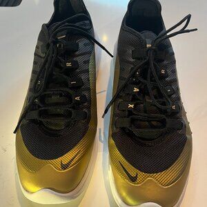 Men's Nike Air Max Black & Gold Sneakers, Size 11.5